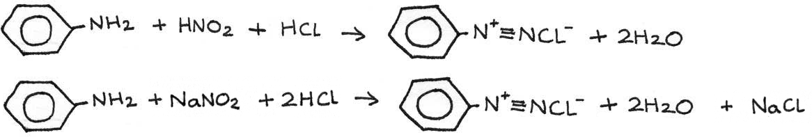 Diazotisation reaction